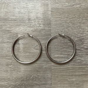 silver hoops